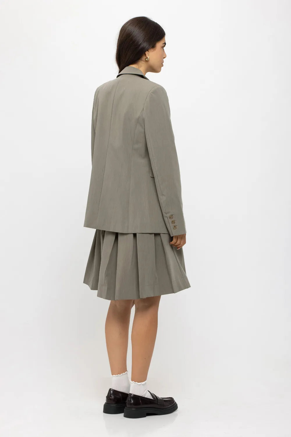 חצאית סול אפורה